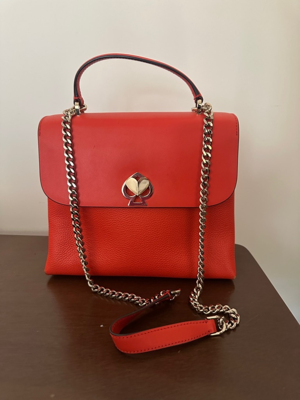 Orange Remy Top-Handle Chain Shoulder Bag Kate Spade
